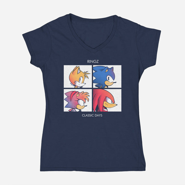 Ringz-womens v-neck tee-Gazo1a