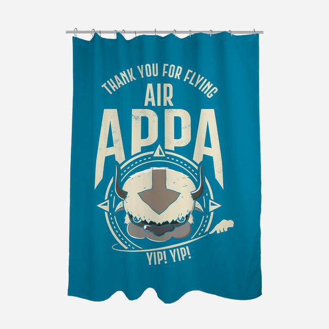 Air Appa-none polyester shower curtain-Wookie Mike