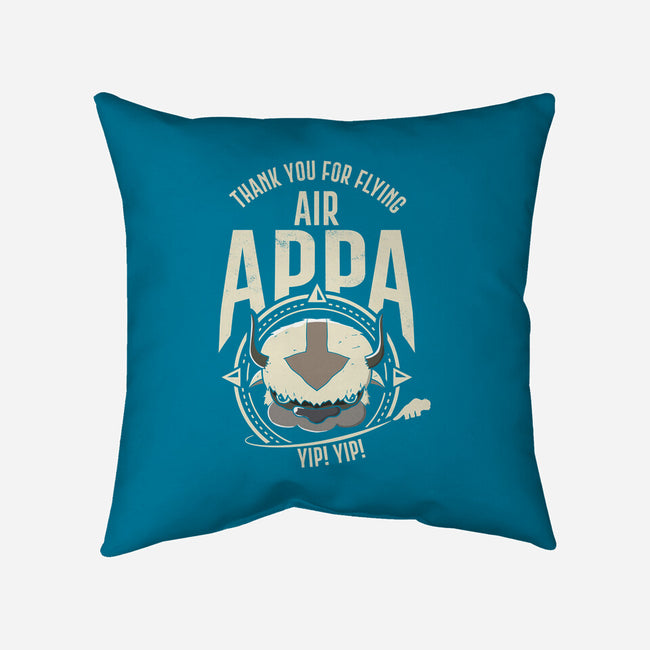 Air Appa-none removable cover w insert throw pillow-Wookie Mike