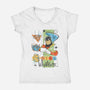 Coast to Coast-womens v-neck tee-Arinesart