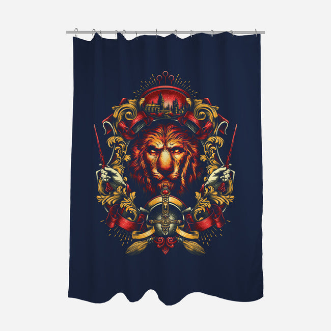 House of the Brave-none polyester shower curtain-glitchygorilla