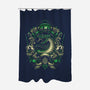 House of the Cunning-none polyester shower curtain-glitchygorilla