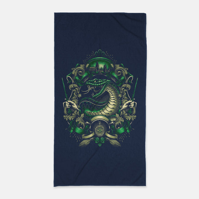 House of the Cunning-none beach towel-glitchygorilla