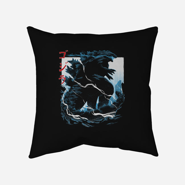 Kaiju-none removable cover w insert throw pillow-Maxman58
