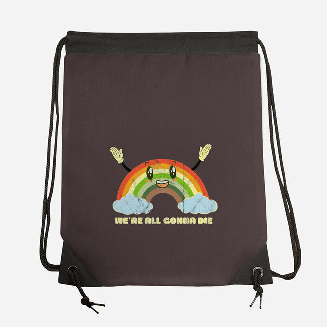 We're All Gonna Die-none drawstring bag-benyamine12