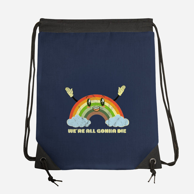 We're All Gonna Die-none drawstring bag-benyamine12