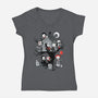 Horror Tree House-womens v-neck tee-DoOomcat