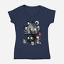 Horror Tree House-womens v-neck tee-DoOomcat