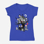 Horror Tree House-womens v-neck tee-DoOomcat