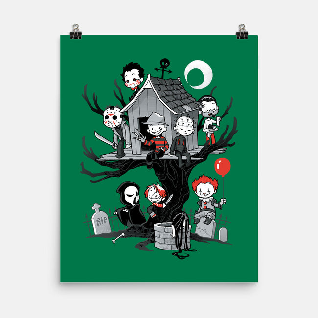 Horror Tree House-none matte poster-DoOomcat