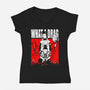 What A Drag-womens v-neck tee-constantine2454