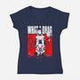 What A Drag-womens v-neck tee-constantine2454