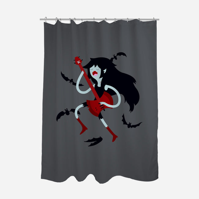 Vampire Song-none polyester shower curtain-Agu Luque