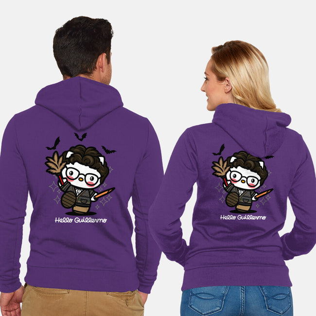 Hello Guillermo-unisex zip-up sweatshirt-Boggs Nicolas
