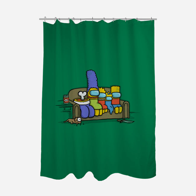 The Boy Is Sus-none polyester shower curtain-kg07