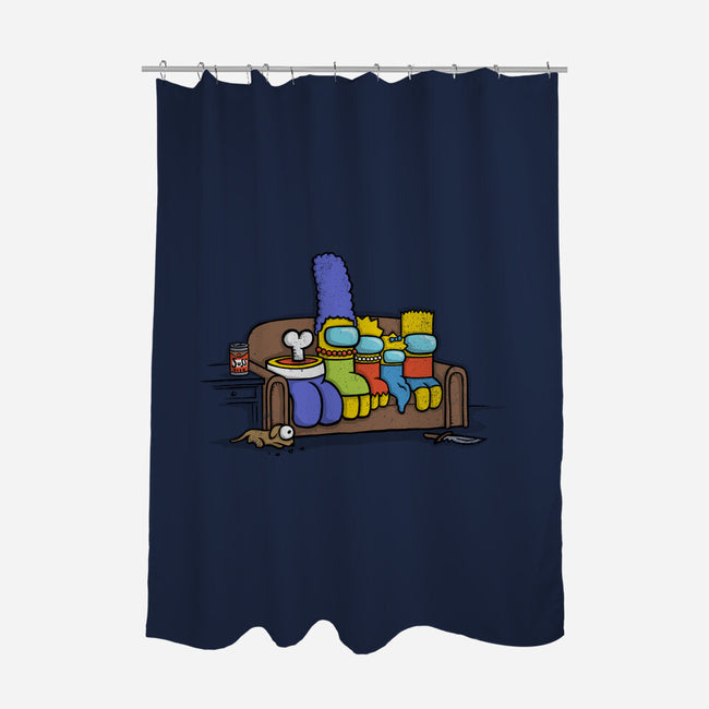 The Boy Is Sus-none polyester shower curtain-kg07