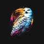 Colorful Owl-none glossy sticker-glitchygorilla