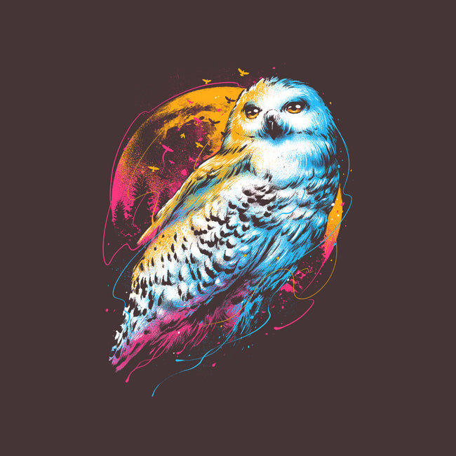Colorful Owl-none removable cover w insert throw pillow-glitchygorilla