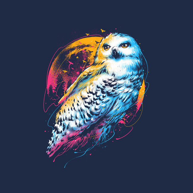 Colorful Owl-womens off shoulder tee-glitchygorilla