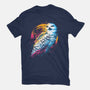 Colorful Owl-womens fitted tee-glitchygorilla