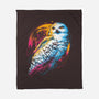Colorful Owl-none fleece blanket-glitchygorilla