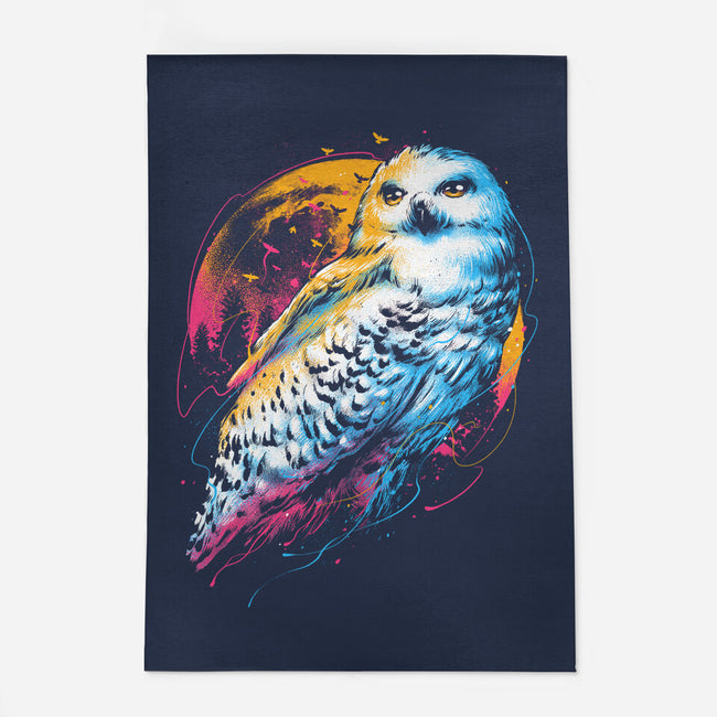 Colorful Owl-none outdoor rug-glitchygorilla