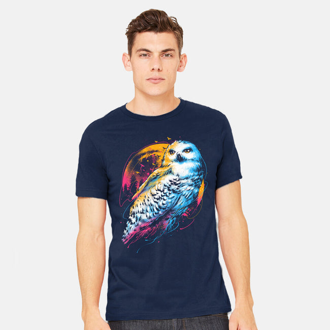 Colorful Owl-mens heavyweight tee-glitchygorilla