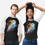Colorful Owl-unisex baseball tee-glitchygorilla