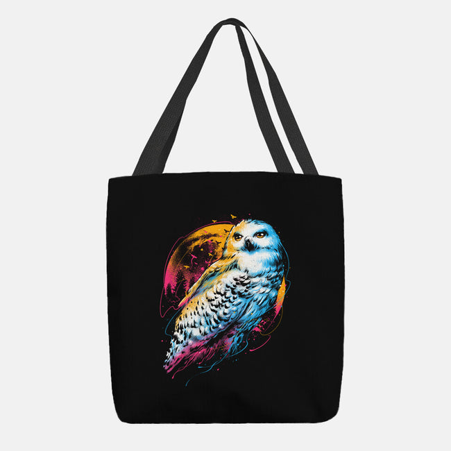 Colorful Owl-none basic tote-glitchygorilla