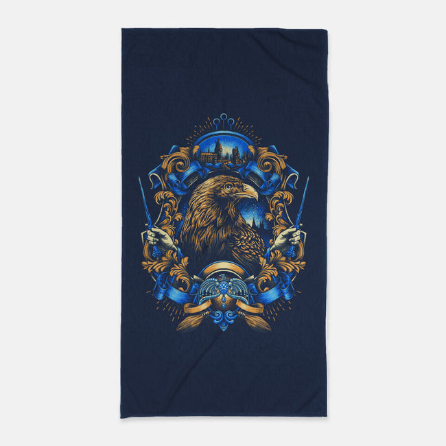 House of the Wise-none beach towel-glitchygorilla