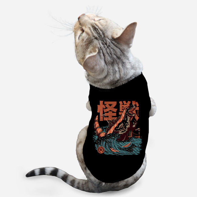 Sushizilla-cat basic pet tank-ilustrata
