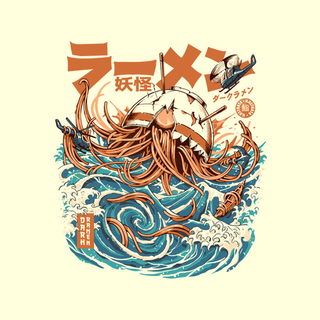 Dark Great Ramen Off Kanagawa-unisex pullover sweatshirt-ilustrata