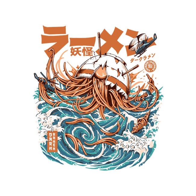Dark Great Ramen Off Kanagawa-unisex pullover sweatshirt-ilustrata
