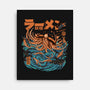 Dark Great Ramen Off Kanagawa-none stretched canvas-ilustrata