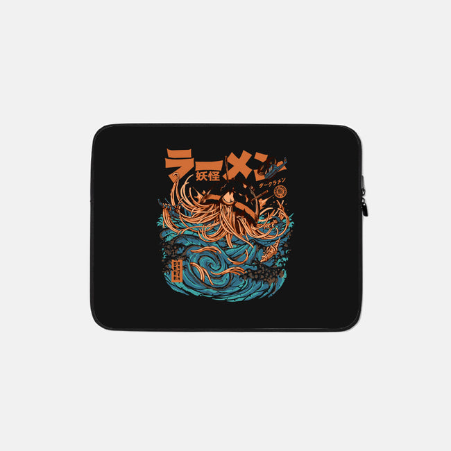 Dark Great Ramen Off Kanagawa-none zippered laptop sleeve-ilustrata