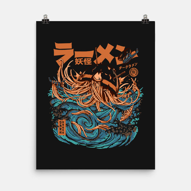 Dark Great Ramen Off Kanagawa-none matte poster-ilustrata