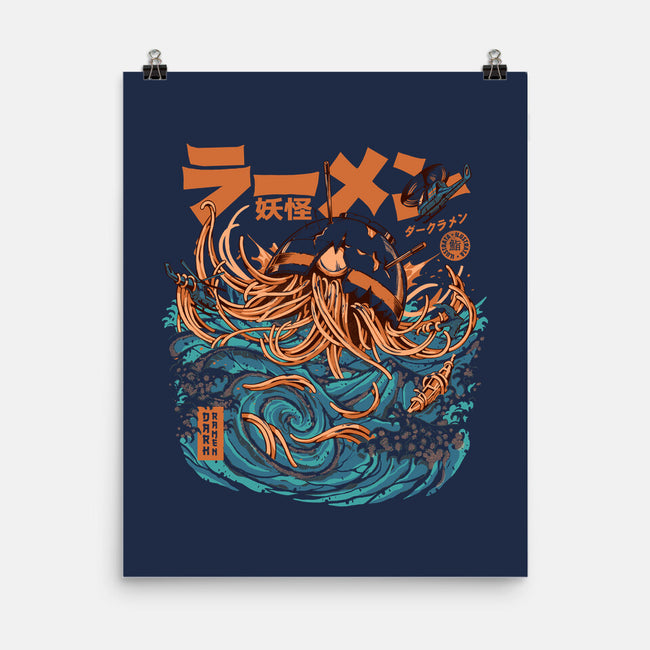 Dark Great Ramen Off Kanagawa-none matte poster-ilustrata