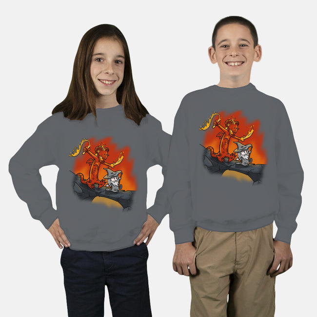 You Fools!-youth crew neck sweatshirt-Paul Simic