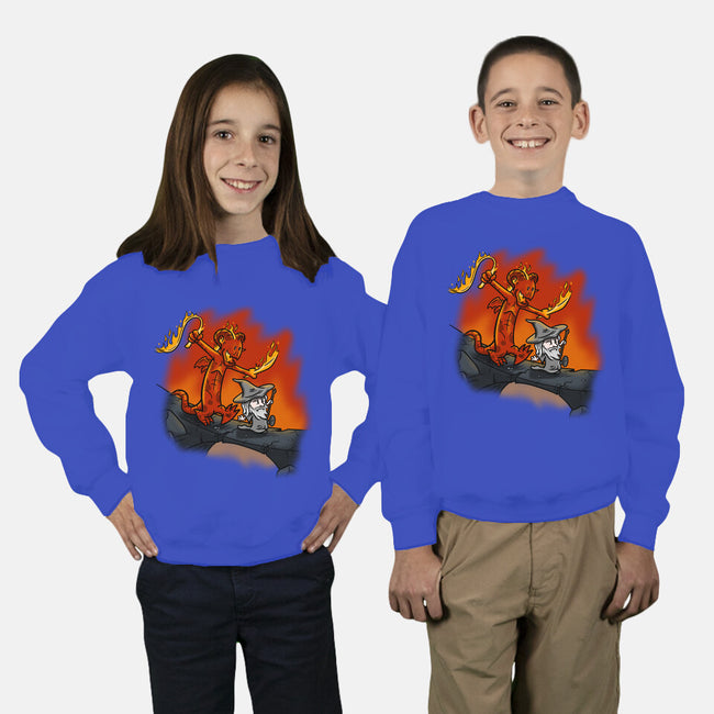You Fools!-youth crew neck sweatshirt-Paul Simic