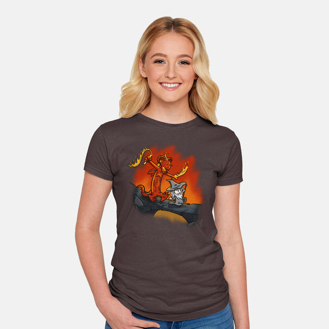 You Fools!-womens fitted tee-Paul Simic
