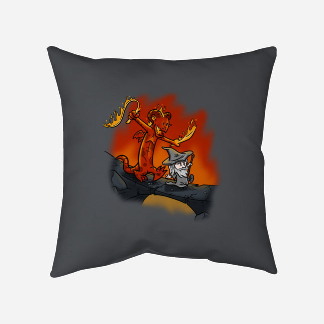 You Fools!-none removable cover w insert throw pillow-Paul Simic