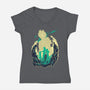 Buster Sword Successor-womens v-neck tee-hypertwenty
