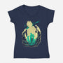 Buster Sword Successor-womens v-neck tee-hypertwenty
