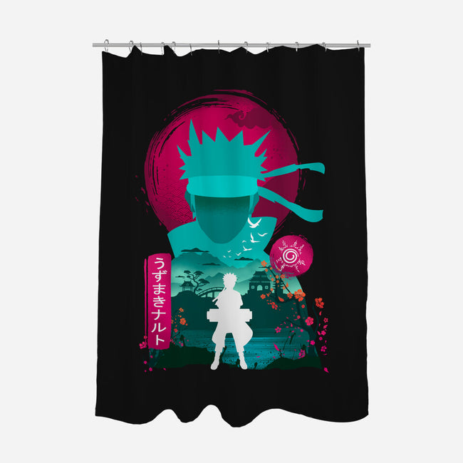 Sevent Kage-none polyester shower curtain-hirolabs