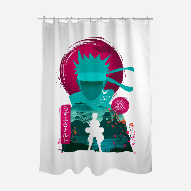 Sevent Kage-none polyester shower curtain-hirolabs