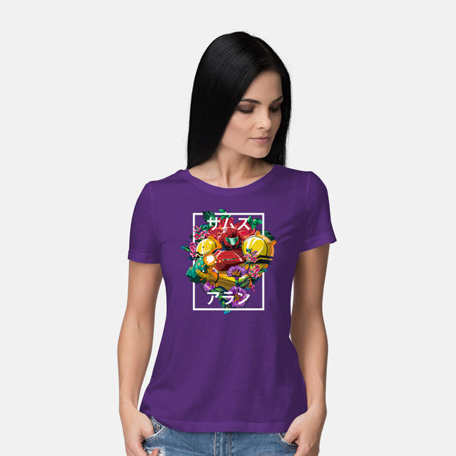 Intergalactic Bounty Hunter-womens basic tee-manoystee