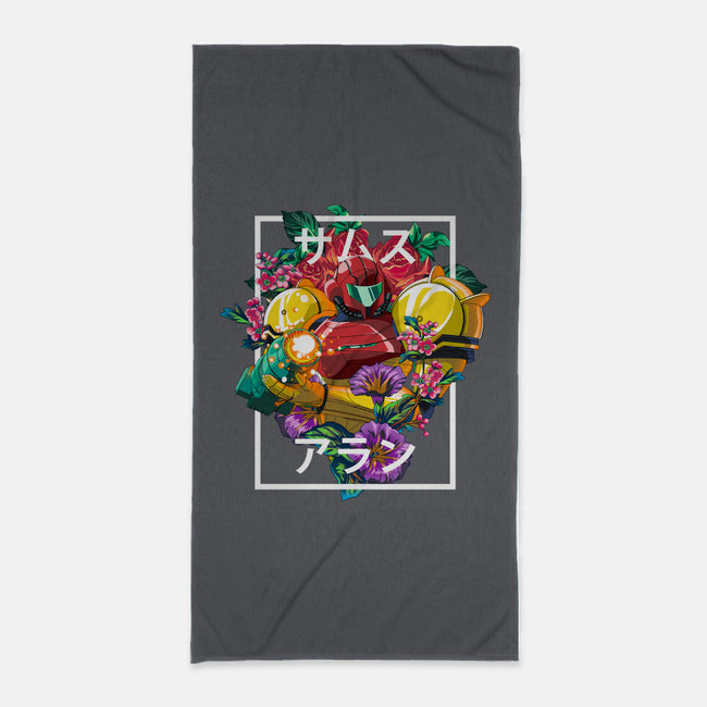 Intergalactic Bounty Hunter-none beach towel-manoystee