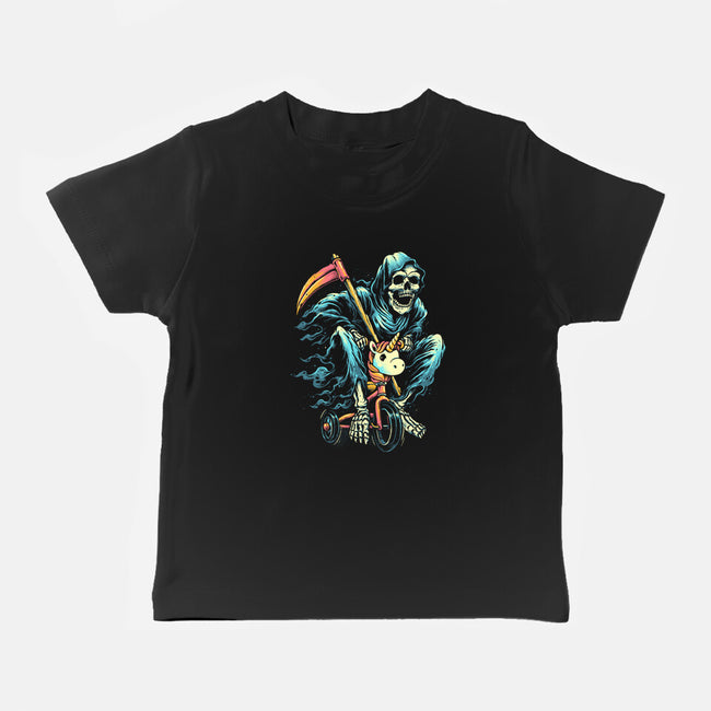 Last Ride-baby basic tee-glitchygorilla