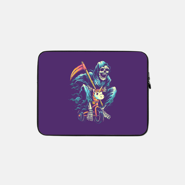 Last Ride-none zippered laptop sleeve-glitchygorilla