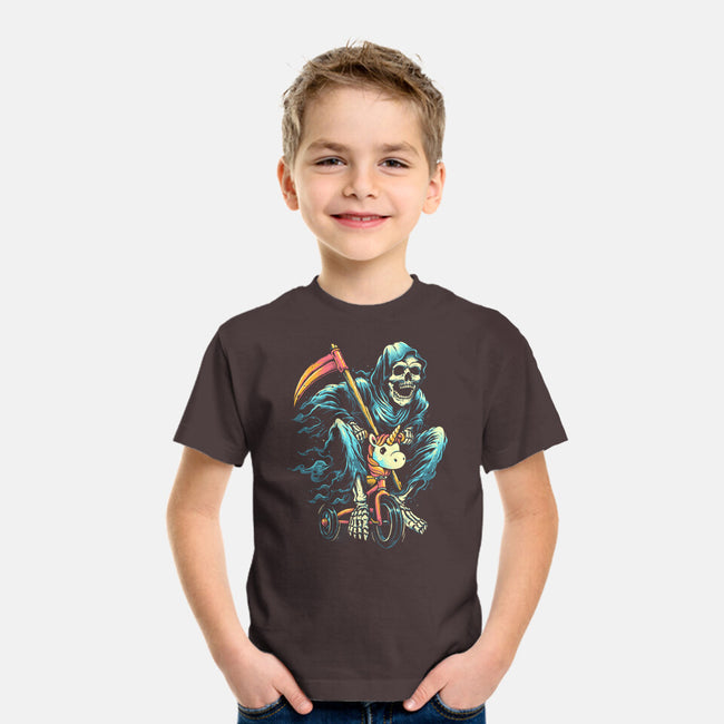 Last Ride-youth basic tee-glitchygorilla